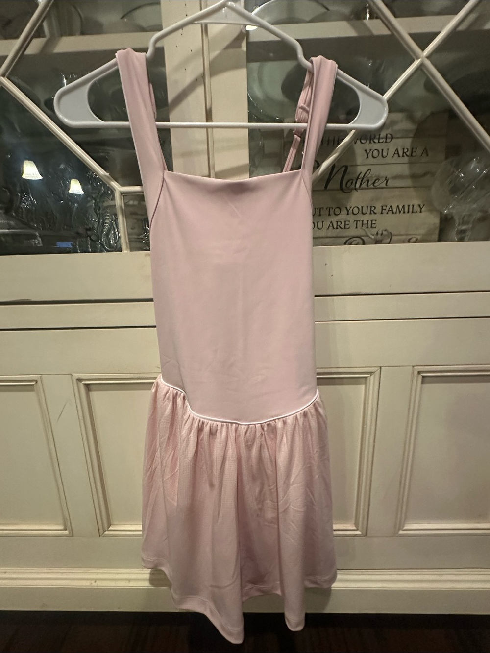 Girls' Light Pink Halter one piece..